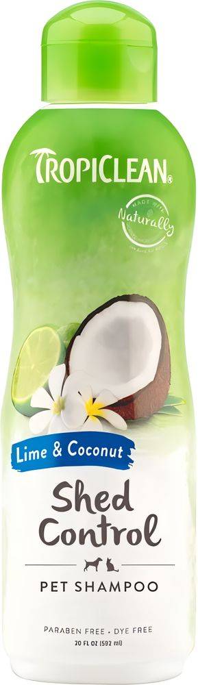 ΣΑΜΠΟΥΑΝ ΣΚΥΛΟΥ TROPICLEAN SHED CONTROL LIME - ΚΑΡΥΔΑ (592ML) TROPICLEAN