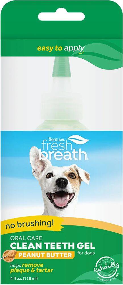 GEL TROPICLEAN CLEAN TEETH ORAL CARE ΦΥΣΤΙΚΟΒΟΥΤΥΡΟ (118ML) TROPICLEAN