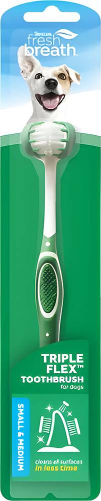 TROPICLEAN ΟΔΟΝΤΟΒΟΥΡΤΣΑ TROPICLEAN TRIPLE FLEX SMALL