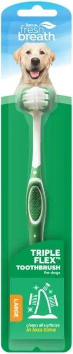 TROPICLEAN ΟΔΟΝΤΟΒΟΥΡΤΣΑ TROPICLEAN TRIPLE FLEX MEDIUM/LARGE