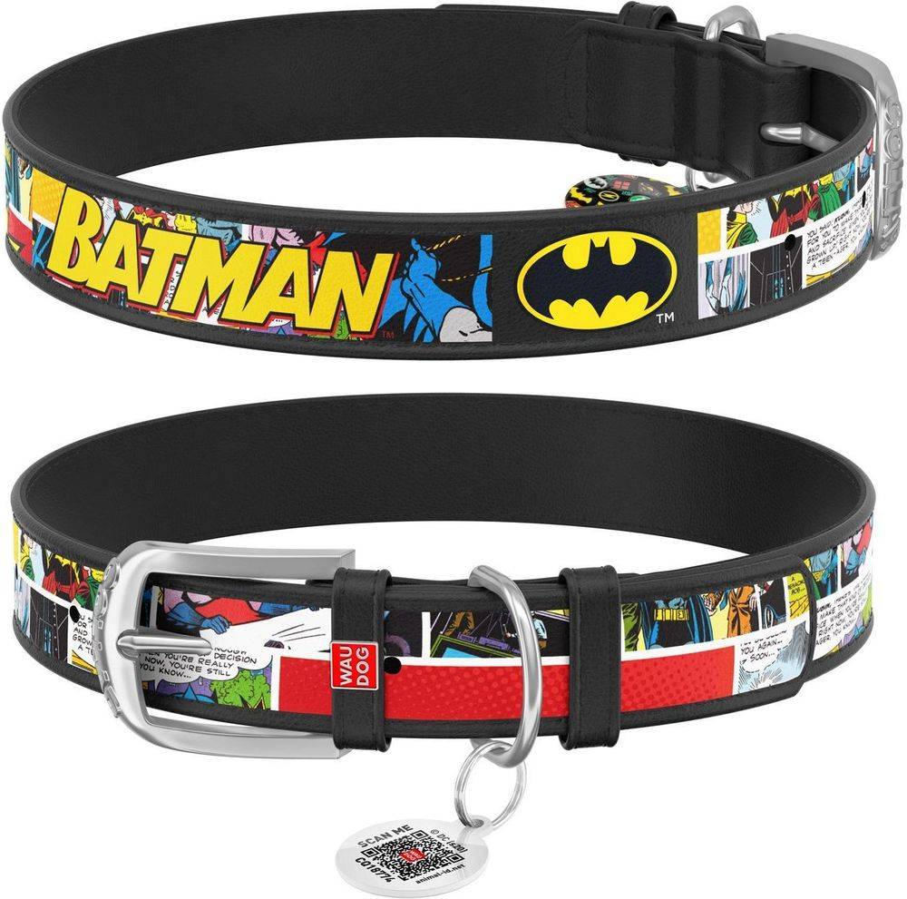 WAUDOG ΠΕΡΙΛΑΙΜΙΟ WAUDOG BATMAN1 ΜΑΥΡΟ (35MM / 44-58CM)