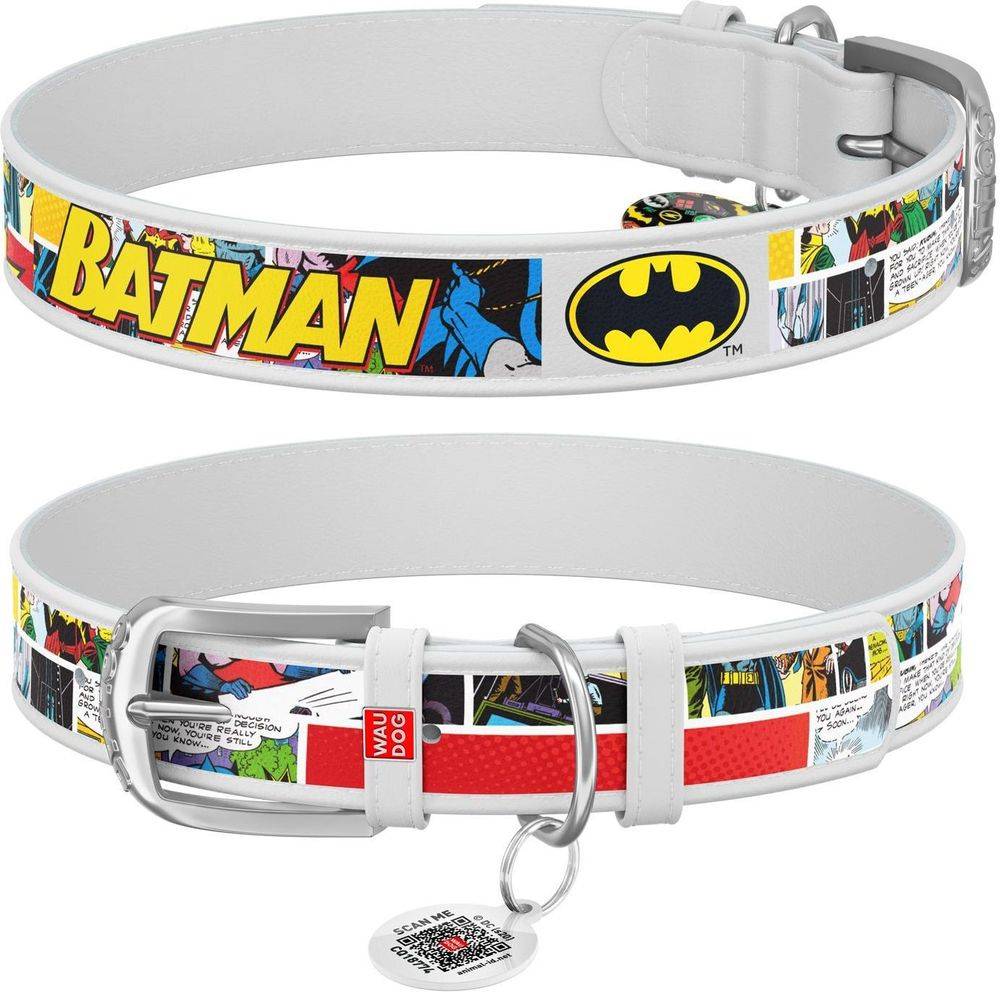 ΠΕΡΙΛΑΙΜΙΟ WAUDOG BATMAN1 ΛΕΥΚΟ (35MM / 44-58CM) WAUDOG
