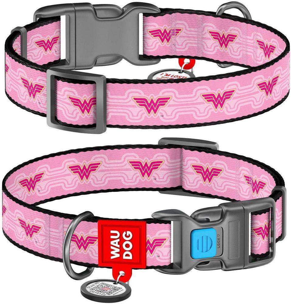 ΠΕΡΙΛΑΙΜΙΟ WAUDOG WONDER WOMAN 1 PLASTIC FASTEX (20MM / 24-40CM)