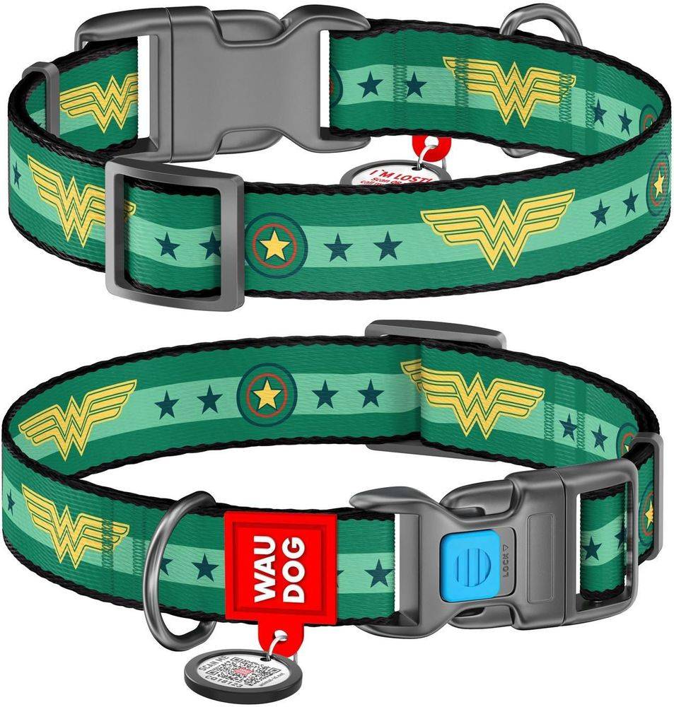 ΠΕΡΙΛΑΙΜΙΟ WAUDOG WONDER WOMAN 2 PLASTIC FASTEX (15MM / 23-35CM) WAUDOG
