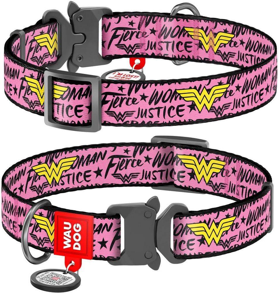 ΠΕΡΙΛΑΙΜΙΟ WAUDOG WONDER WOMAN METAL FASTEX (25MM / 35-58CM) WAUDOG