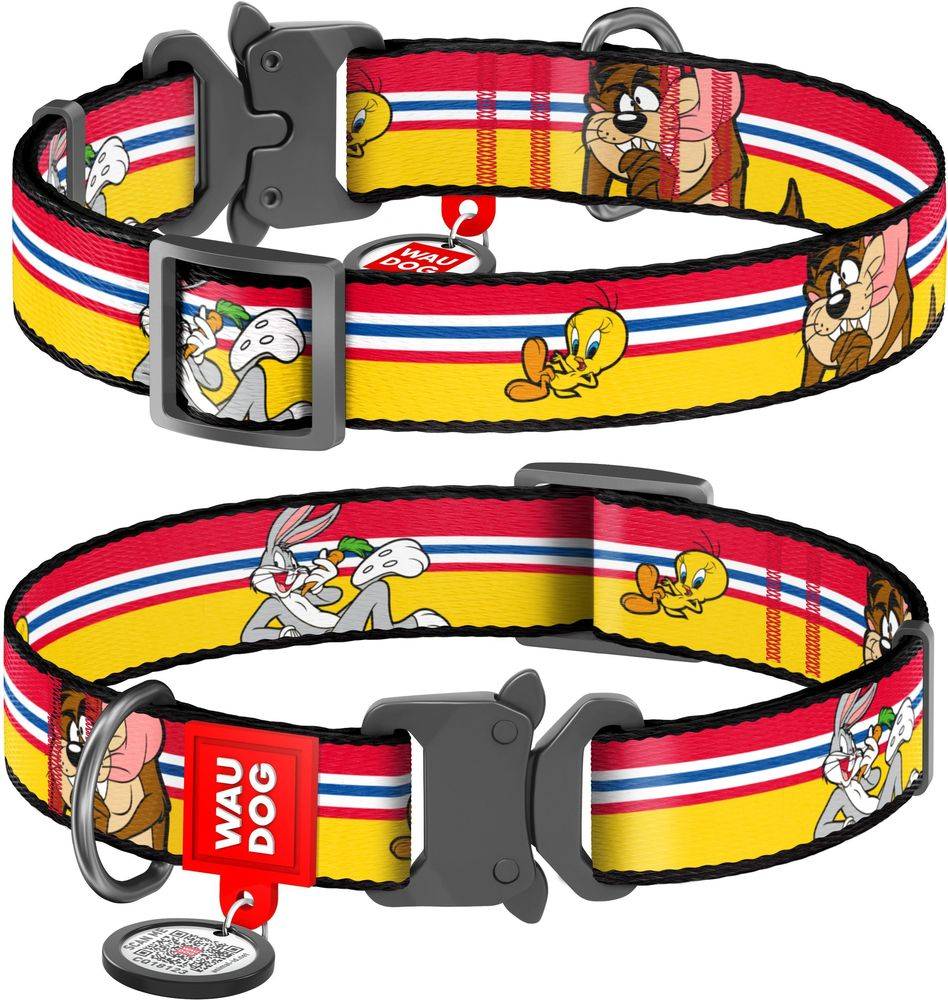 ΠΕΡΙΛΑΙΜΙΟ WAUDOG LOONEY 3 METAL FASTEX (25MM / 31-49CM) WAUDOG