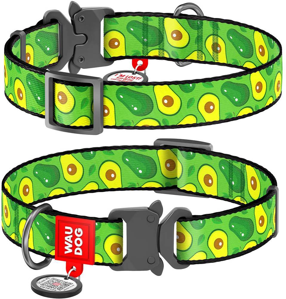 ΠΕΡΙΛΑΙΜΙΟ WAUDOG AVOCADO METAL FASTEX (20MM / 24-40CM)