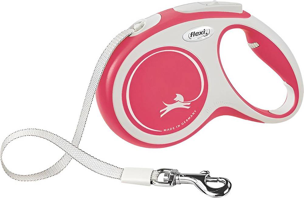 FLEXI ΟΔΗΓΟΣ FLEXI CLASSIC COMFORT TAPE LEAD LARGE ΚΟΚΚΙΝΟ (5Μ ΕΩΣ 50KG)