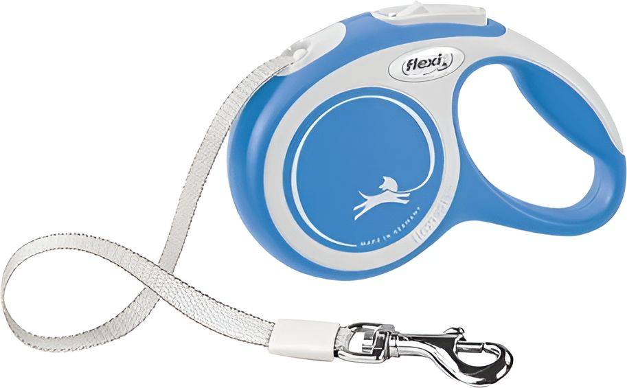 FLEXI ΟΔΗΓΟΣ FLEXI CLASSIC COMFORT TAPE LEAD ΜΠΛΕ MEDIUM 5M ΕΩΣ 25KG