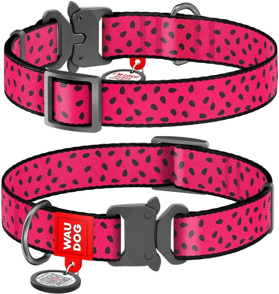 ΠΕΡΙΛΑΙΜΙΟ WAUDOG WATERMELON METAL FASTEX (20MM / 24-40CM) WAUDOG