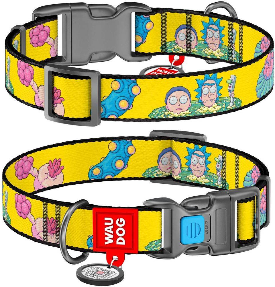 ΠΕΡΙΛΑΙΜΙΟ WAUDOG RICK AND MORTY 1 PLASTIC FASTEX (20MM / 24-40CM) WAUDOG