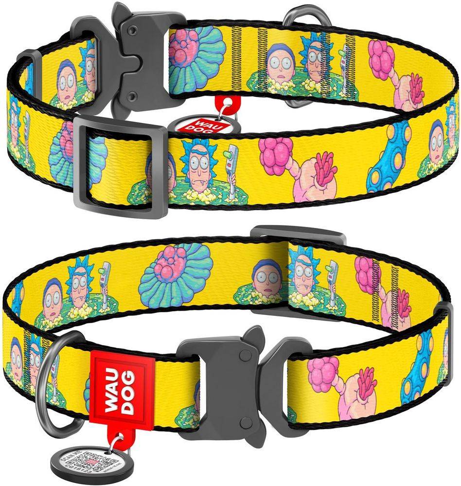 ΠΕΡΙΛΑΙΜΙΟ WAUDOG RICK AND MORTY 1 METAL FASTEX (20MM / 24-40CM)