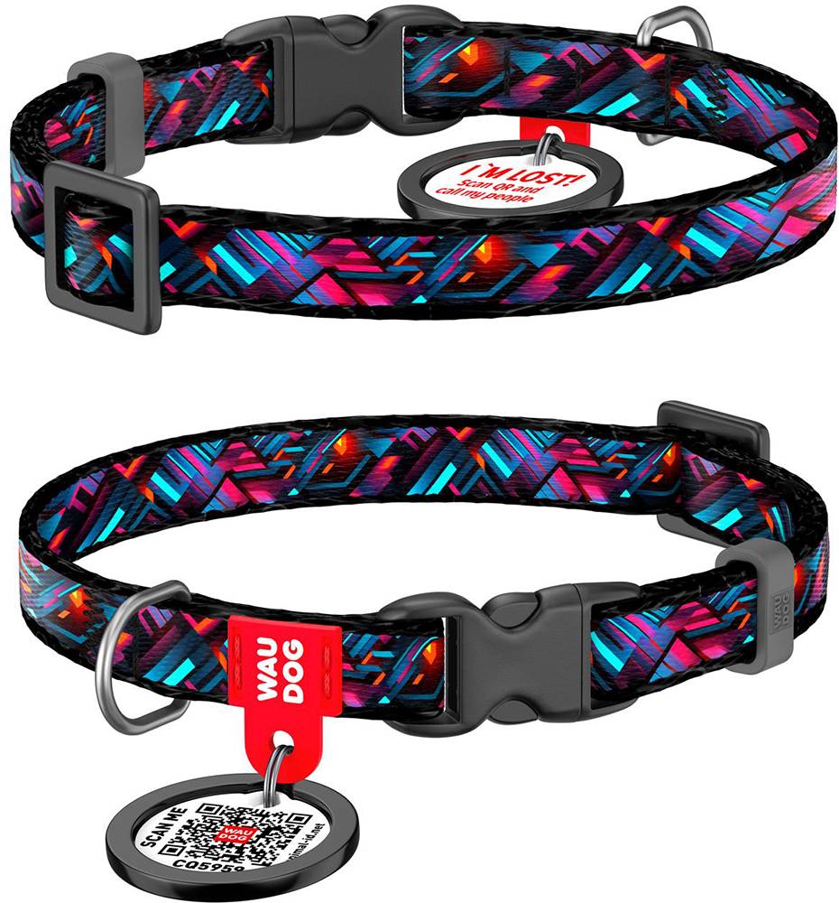 ΠΕΡΙΛΑΙΜΙΟ WAUDOG ENDLESS WORLDS PLASTIC FASTEX (25MM / 33-49CM) WAUDOG