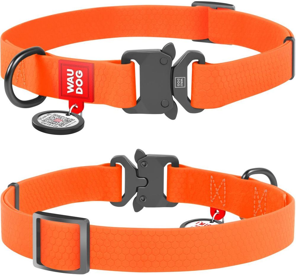 WAUDOG ΠΕΡΙΛΑΙΜΙΟ WAUDOG ORANGE METAL FASTEX (15MM / 23-35CM)
