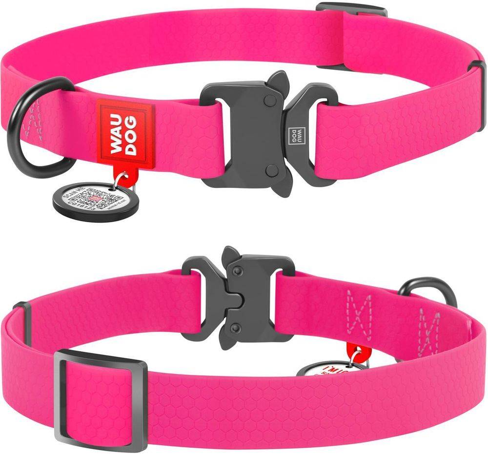 ΠΕΡΙΛΑΙΜΙΟ WAUDOG PINK METAL FASTEX (40MM / 43-70CM) WAUDOG