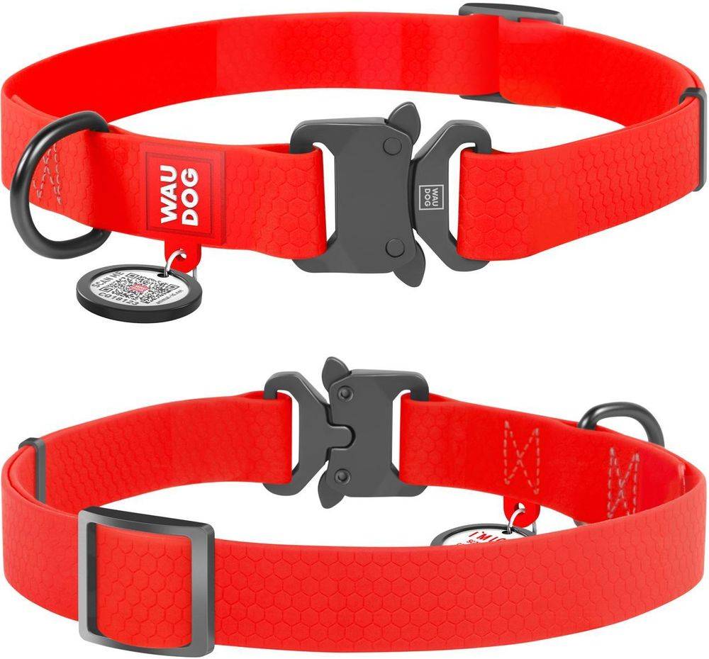 ΠΕΡΙΛΑΙΜΙΟ WAUDOG RED METAL FASTEX (25MM / 35-58CM) WAUDOG