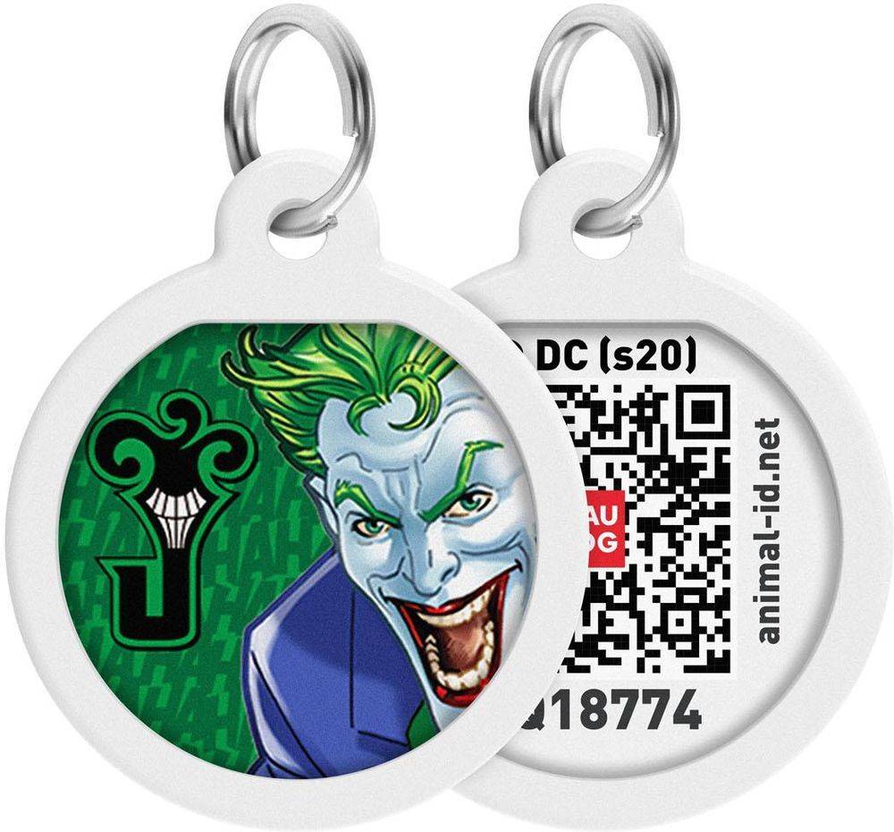 ΤΑΥΤΟΤΗΤΑ WAUDOG METAL PET TAG JOKER GREEN (25MM) WAUDOG