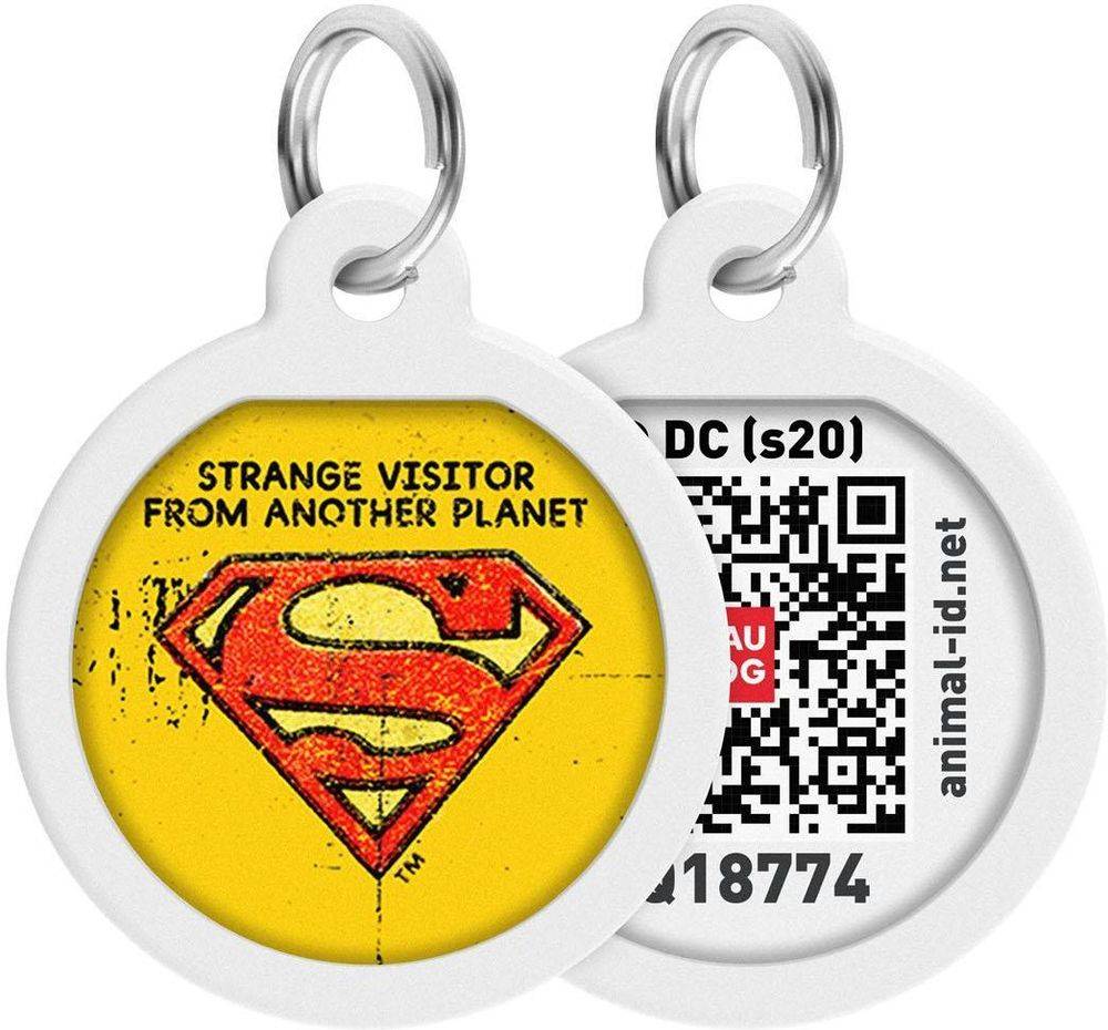 ΤΑΥΤΟΤΗΤΑ WAUDOG METAL PET TAG SUPERMAN VINTAGE (25MM)