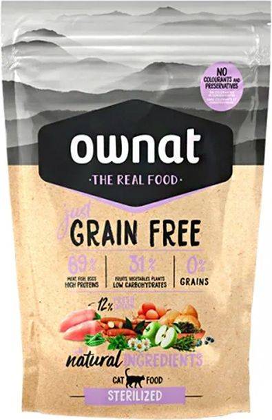 ΤΡΟΦΗ ΓΑΤΑΣ OWNAT JUST CAT STERILIZED (400GR)
