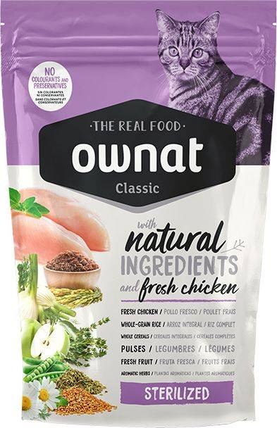 OWNAT ΤΡΟΦΗ ΓΑΤΑΣ OWNAT CLASSIC STERILIZED (400GR)
