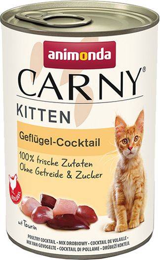 ΚΟΝΣΕΡΒΑ ΓΑΤΑΣ ANIMONDA CARNY KITTEN ΚΟΚΤΕΙΛ ΠΟΥΛΕΡΙΚΩΝ (400GR)