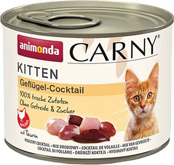 ΚΟΝΣΕΡΒΑ ΓΑΤΑΣ ANIMONDA CARNY KITTEN ΚΟΚΤΕΙΛ ΠΟΥΛΕΡΙΚΩΝ (200GR) ANIMONDA VOM FEINSTEN