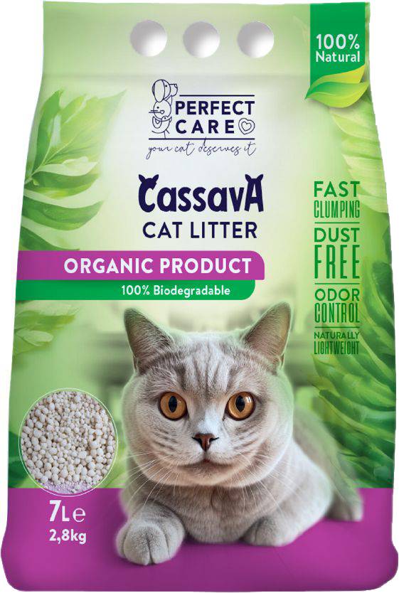 PERFECT CARE ΑΜΜΟΣ PERFECT CARE CAT LITTER CASSAVA (7L)