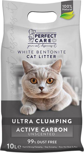 PERFECT CARE ΑΜΜΟΣ PERFECT CARE CAT LITTER ΜΠΕΤΟΝΙΤΗΣ ACTIVE CARBON (10LT)