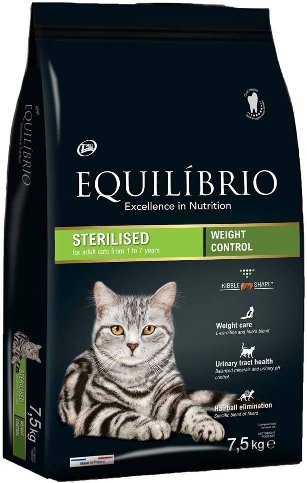 EQUILIBRIO ΤΡΟΦΗ ΓΑΤΑΣ EQUILIBRIO ADULT STERILISED (7,5KG)