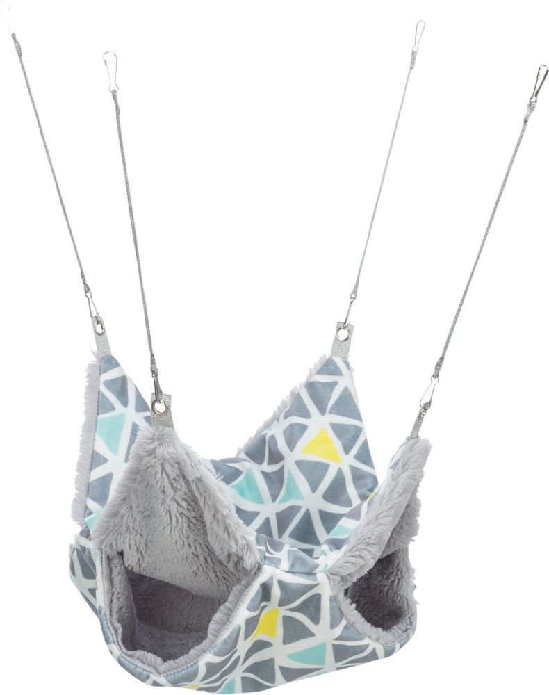 ΚΡΕΜΑΣΤΟ ΚΡΕΒΑΤΙ TRIXIE HAMMOCK SUNNY ΓΙΑ ΧΑΜΣΤΕΡ ΓΚΡΙ (30X30CM) TRIXIE