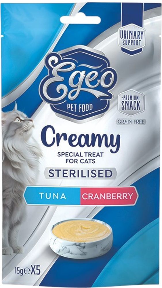 ΦΑΚΕΛΑΚΙ EGEO CREAMY STERILISED ΤΟΝΟΣ ΜΕ CRANBERRY (75GR) EGEO