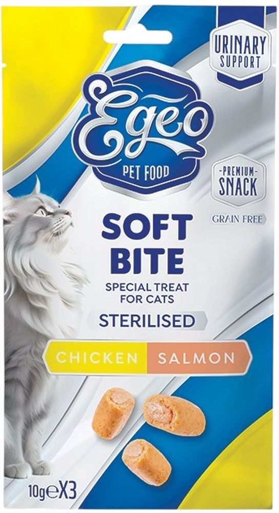 EGEO ΜΠΙΣΚΟΤΑ EGEO SOFT BITES STERILISED ΚΟΤΟΠΟΥΛΟ ΜΕ ΣΟΛΟΜΟ (30GR)