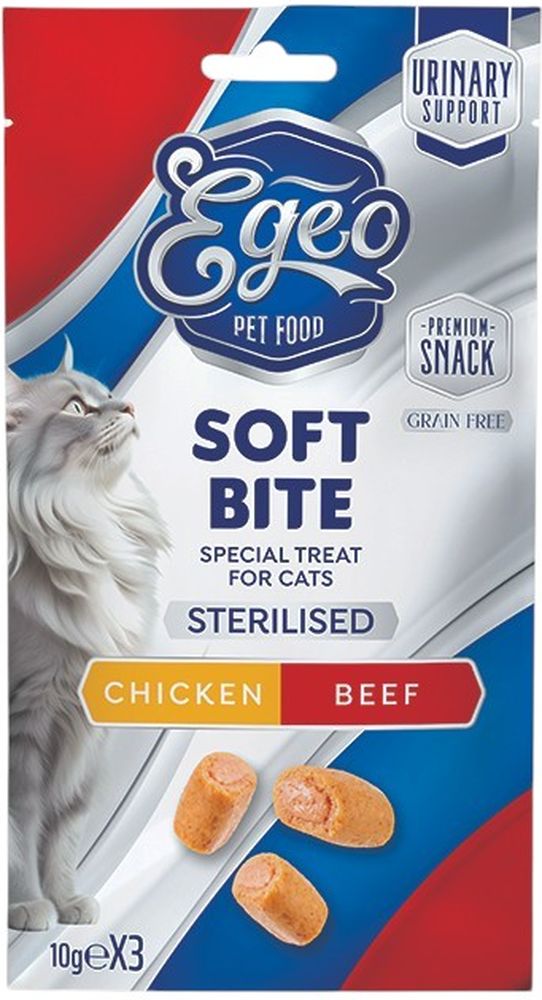 EGEO ΜΠΙΣΚΟΤΑ EGEO SOFT BITES STERILISED ΚΟΤΟΠΟΥΛΟ ΜΕ ΒΟΔΙΝΟ (30GR)