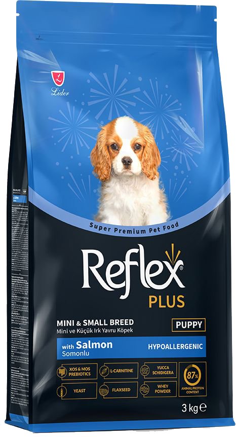 ΤΡΟΦΗ REFLEX PLUS MINI/SMALL BREED PUPPY ΣΟΛΟΜΟΣ (3KG)