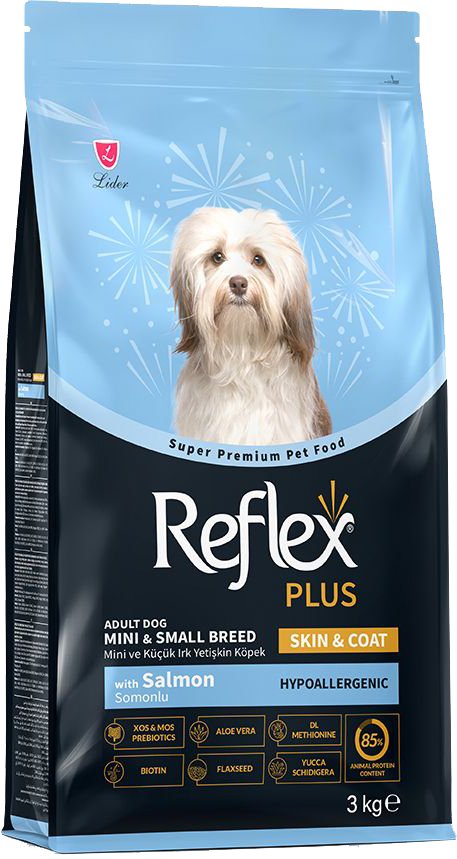 ΤΡΟΦΗ REFLEX PLUS MINI/SMALL BREED ADULT SKIN - COAT ΑΡΝΙ (3KG)