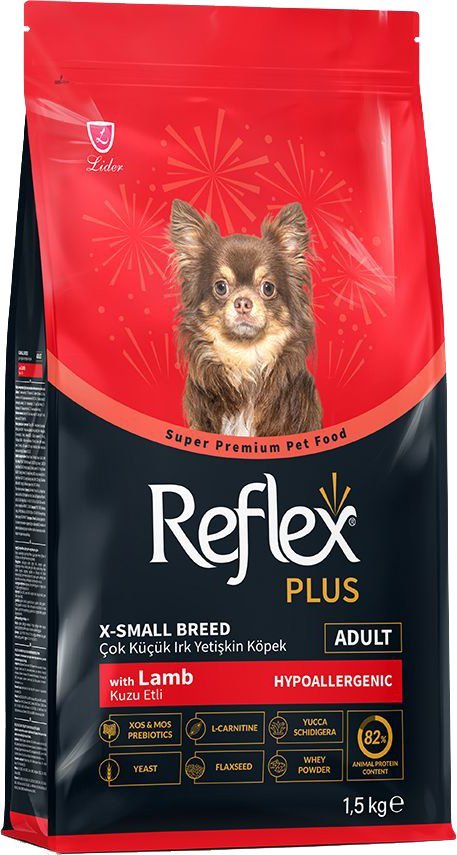 ΤΡΟΦΗ REFLEX PLUS EXTRA SMALL BREED ADULT ΑΡΝΙ (1,5KG)