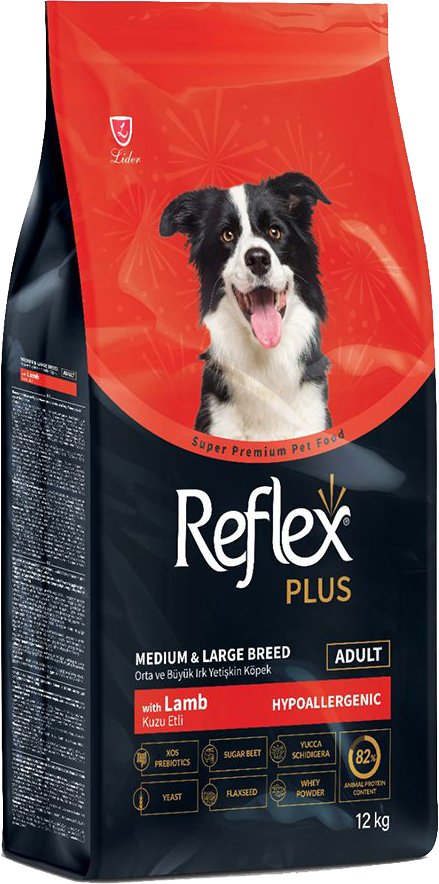 ΤΡΟΦΗ REFLEX PLUS ADULT MEDIUM - LARGE ΑΡΝΙ (12KG) REFLEX PLUS