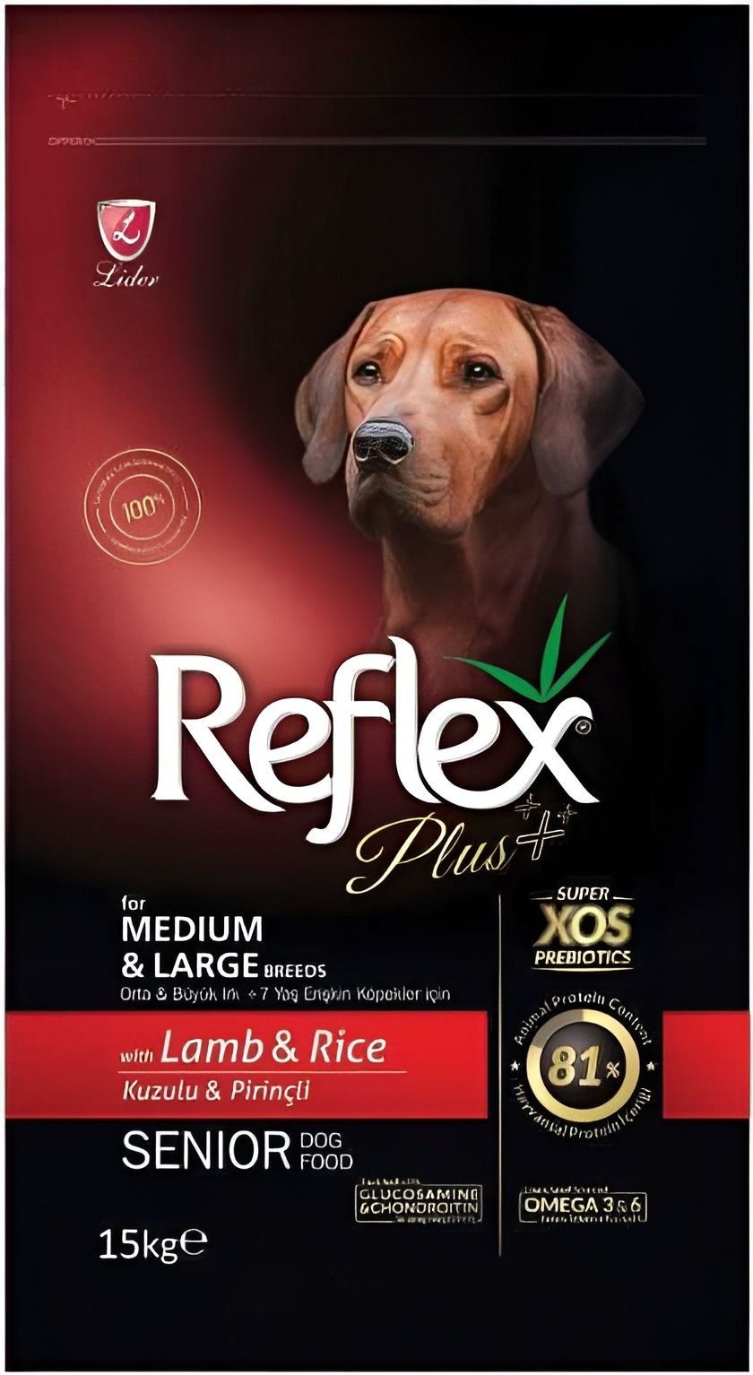 ΤΡΟΦΗ REFLEX PLUS MEDIUM/LARGE SENIOR ΑΡΝΙ (15KG)