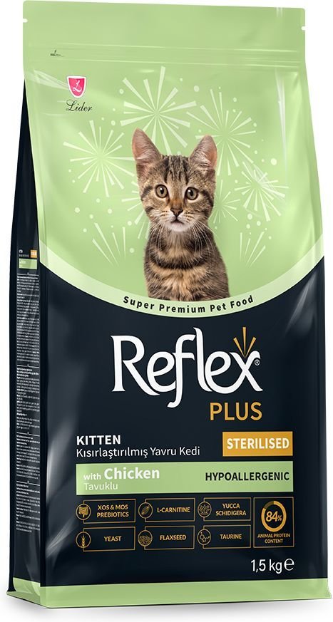 ΤΡΟΦΗ ΓΑΤΑΣ REFLEX PLUS KITTEN STERILISED ΚΟΤΟΠΟΥΛΟ (1,5KG)