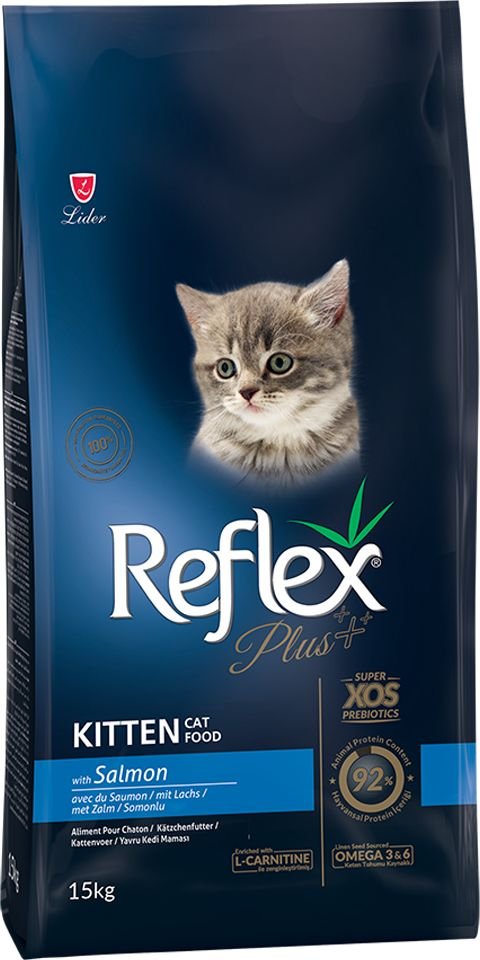 ΤΡΟΦΗ ΓΑΤΑΣ REFLEX PLUS KITTEN ΣΟΛΟΜΟΣ (15KG) REFLEX PLUS