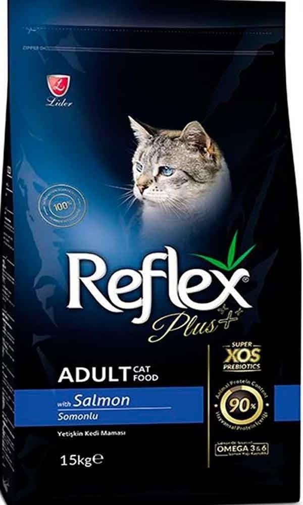 ΤΡΟΦΗ ΓΑΤΑΣ REFLEX PLUS ADULT ΣΟΛΟΜΟΣ (15KG) REFLEX PLUS
