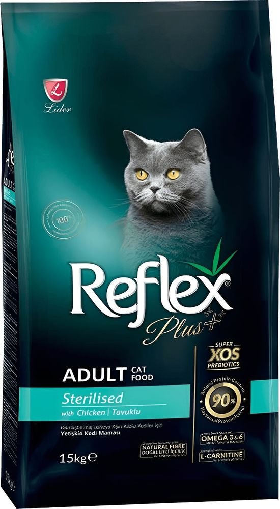 ΤΡΟΦΗ ΓΙΑ ΓΑΤΕΣ REFLEX PLUS ADULT STERILISED ΚΟΤΟΠΟΥΛΟ (15KG) REFLEX PLUS