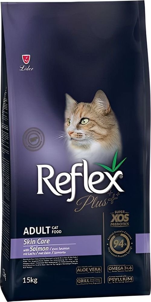 ΤΡΟΦΗ ΓΙΑ ΓΑΤΕΣ REFLEX PLUS SKIN CARE ADULT ΣΟΛΟΜΟΣ (15KG) REFLEX PLUS