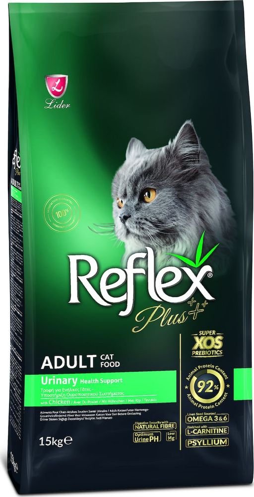 ΤΡΟΦΗ ΓΑΤΑΣ REFLEX PLUS ADULT URINARY ΚΟΤΟΠΟΥΛΟ (15KG)