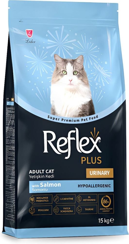 ΤΡΟΦΗ ΓΙΑ ΓΑΤΕΣ REFLEX PLUS ADULT URINARY ΣΟΛΟΜΟΣ (15KG) REFLEX PLUS