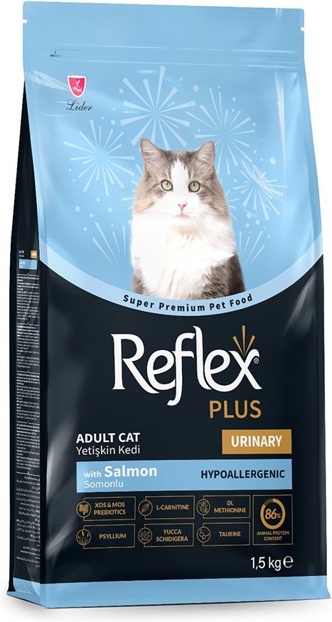 ΤΡΟΦΗ ΓΙΑ ΓΑΤΕΣ REFLEX PLUS ADULT URINARY ΣΟΛΟΜΟΣ (1,5KG) REFLEX PLUS