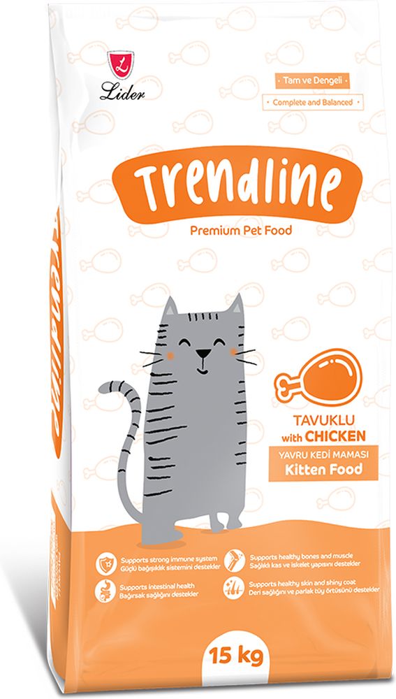 ΤΡΟΦΗ ΓΑΤΑΣ TRENDLINE KITTEN ΚΟΤΟΠΟΥΛΟ (15KG)