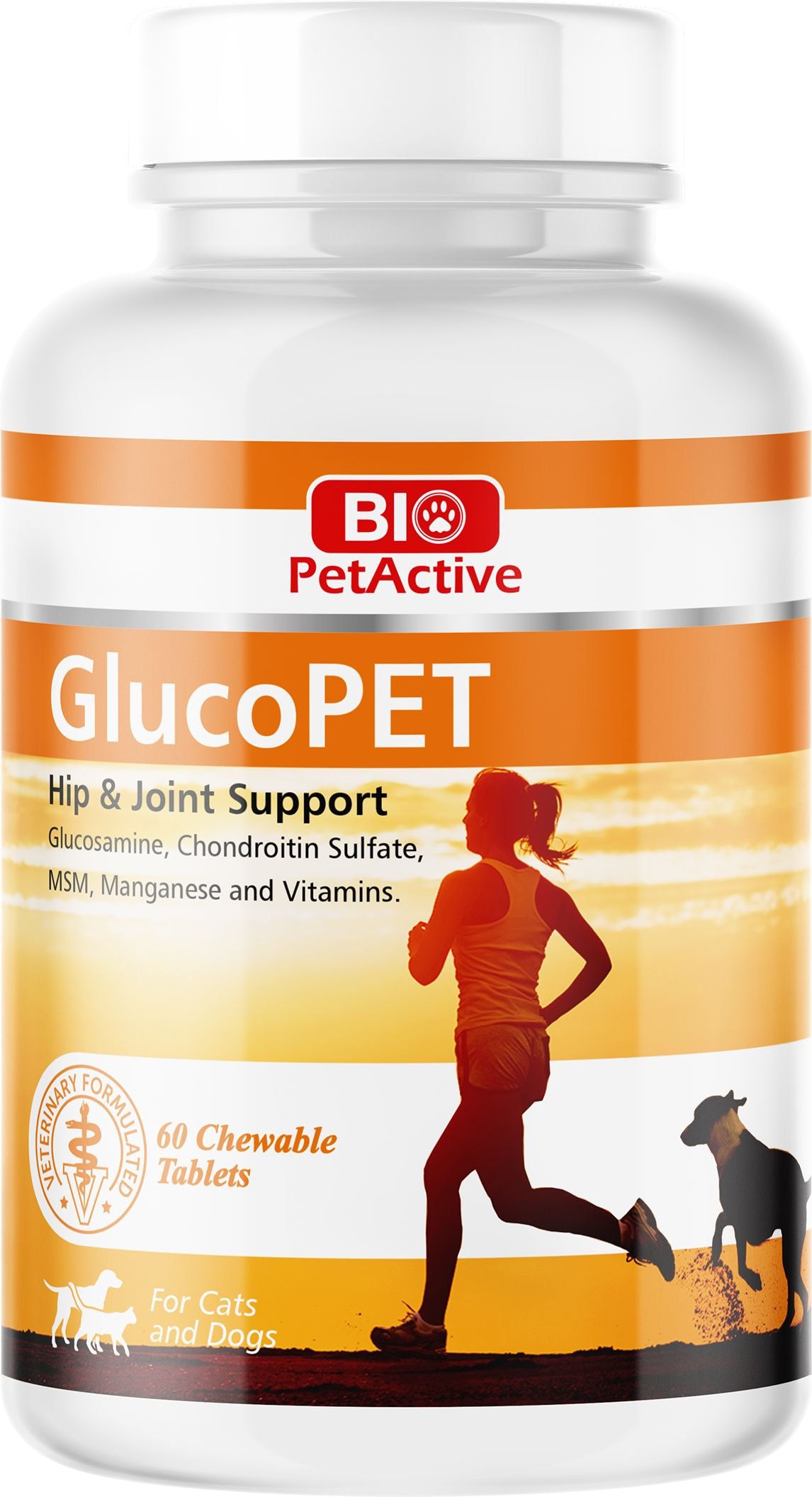 ΣΥΜΠΛΗΡΩΜΑ ΔΙΑΤΡΟΦΗΣ BIO PETACTIVE GLUCOPET ΥΠΟΣΤΗΡΙΞΗ ΑΡΘΡΩΣΕΩΝ (60TABS/ 90GR) BIO PETACTIVE