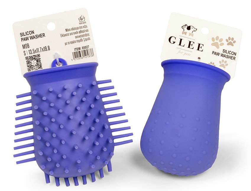 ΚΑΘΑΡΙΣΤΙΚΟ GLEE ΓΙΑ ΠΑΤΟΥΣΕΣ - ΒΟΥΡΤΣΑ ΣΙΛΙΚΟΝΗ ΜΩΒ (16,4X10,8CM) GLEE