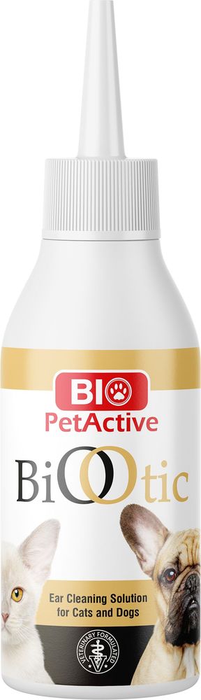 BIO PETACTIVE ΚΑΘΑΡΙΣΤΙΚΟ ΑΥΤΙΟΥ BIO PETACTIVE ΓΙΑ ΣΚΥΛΟΥΣ - ΓΑΤΕΣ (100ML)